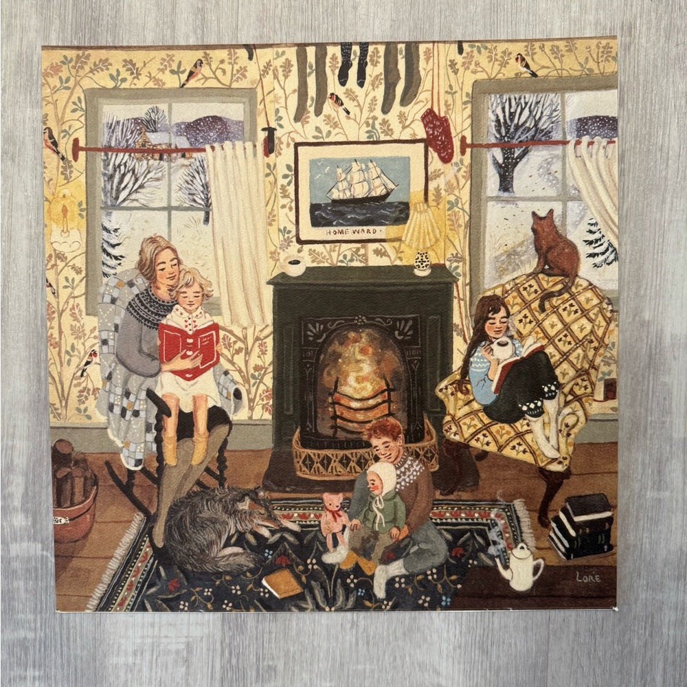 Lore Pemberton Cozy Family Gathering Art Print